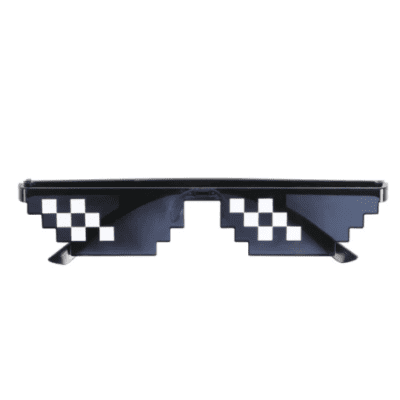 Thuglife Brille mit 8 Pixel